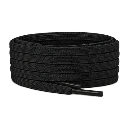 Noir – lacets plat etroit football noir 01 image principale