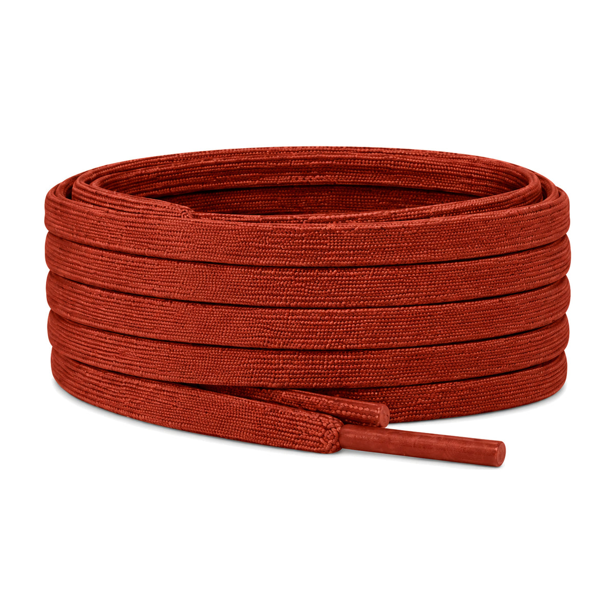 Marron Rouge – lacets plat etroit football rouge marron fonce 01 image principale