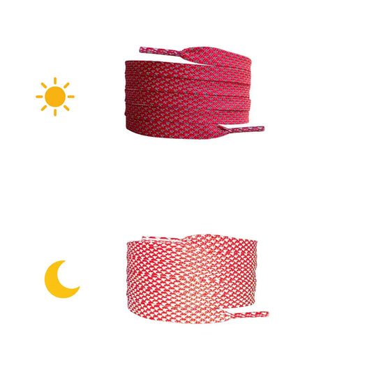 lacets-plats-reflechissants-rouge-3