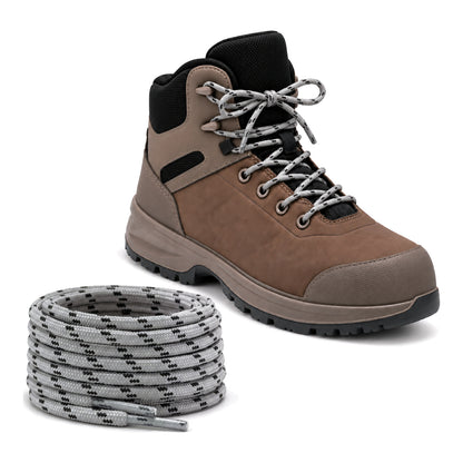 Gris clair noir – lacets randonnee gris clair noir a motifs 02 chaussure marron clair