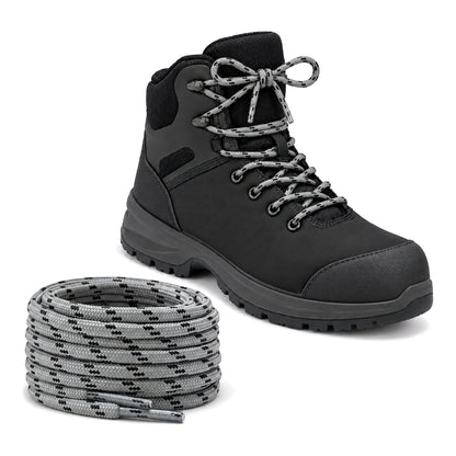 Gris clair noir – lacets randonnee gris clair noir a motifs 04 chaussure noir