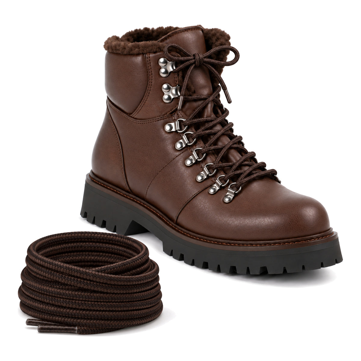 Marron – lacets randonnee marron 03 chaussure marron fonce