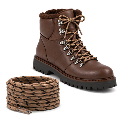 Marron clair noir marbré – lacets randonnee marron clair noir a motifs 03 chaussure marron fonce