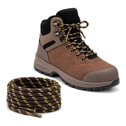 Marron jaune foncé tanné – lacets randonnee marron fonce jaune a motifs 04 chaussure marron clair