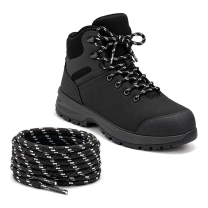 Noir et blanc marbré – lacets randonnee noir blanc a motifs 03 chaussure noir