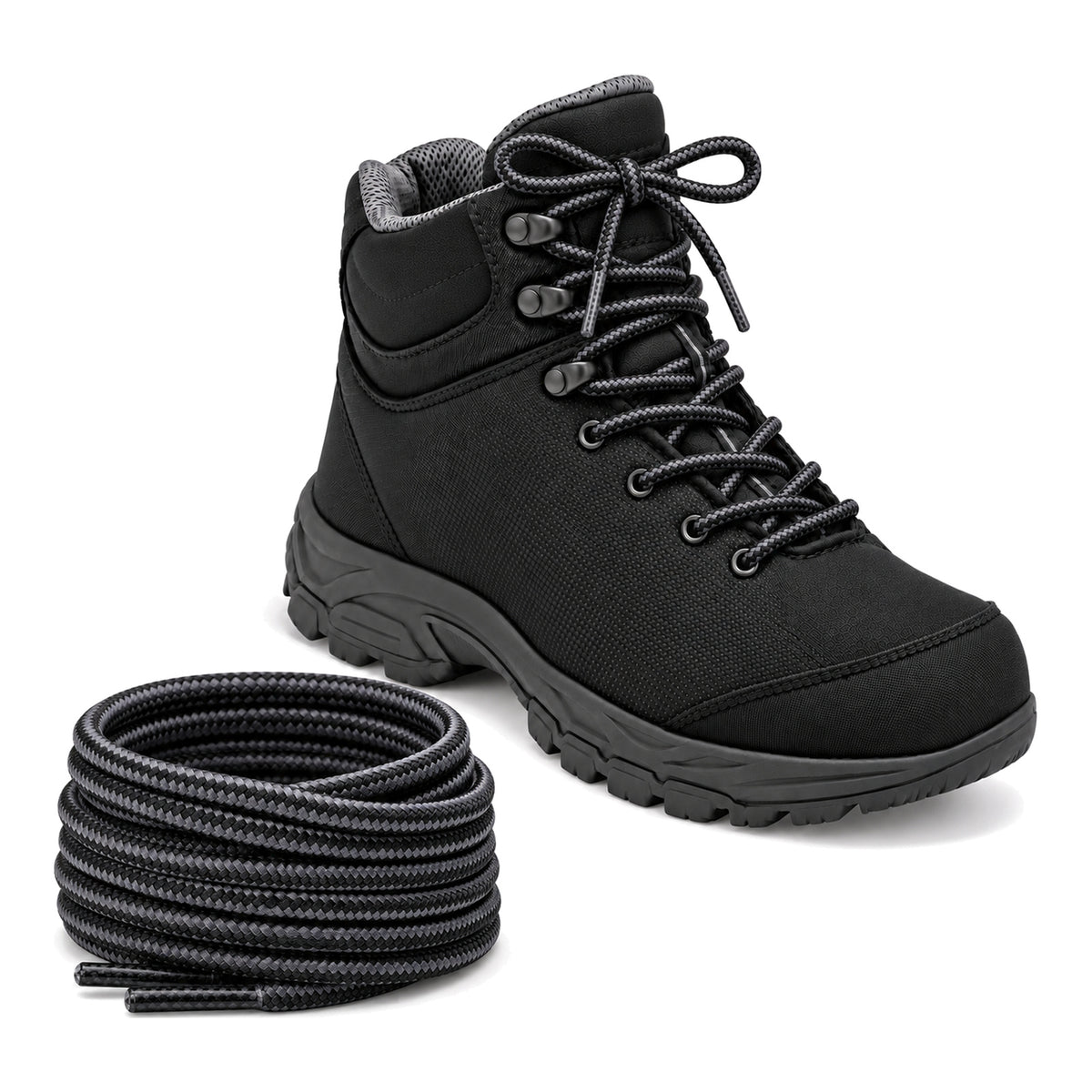 Noir gris – lacets randonnee noir gris 02 chaussure noir