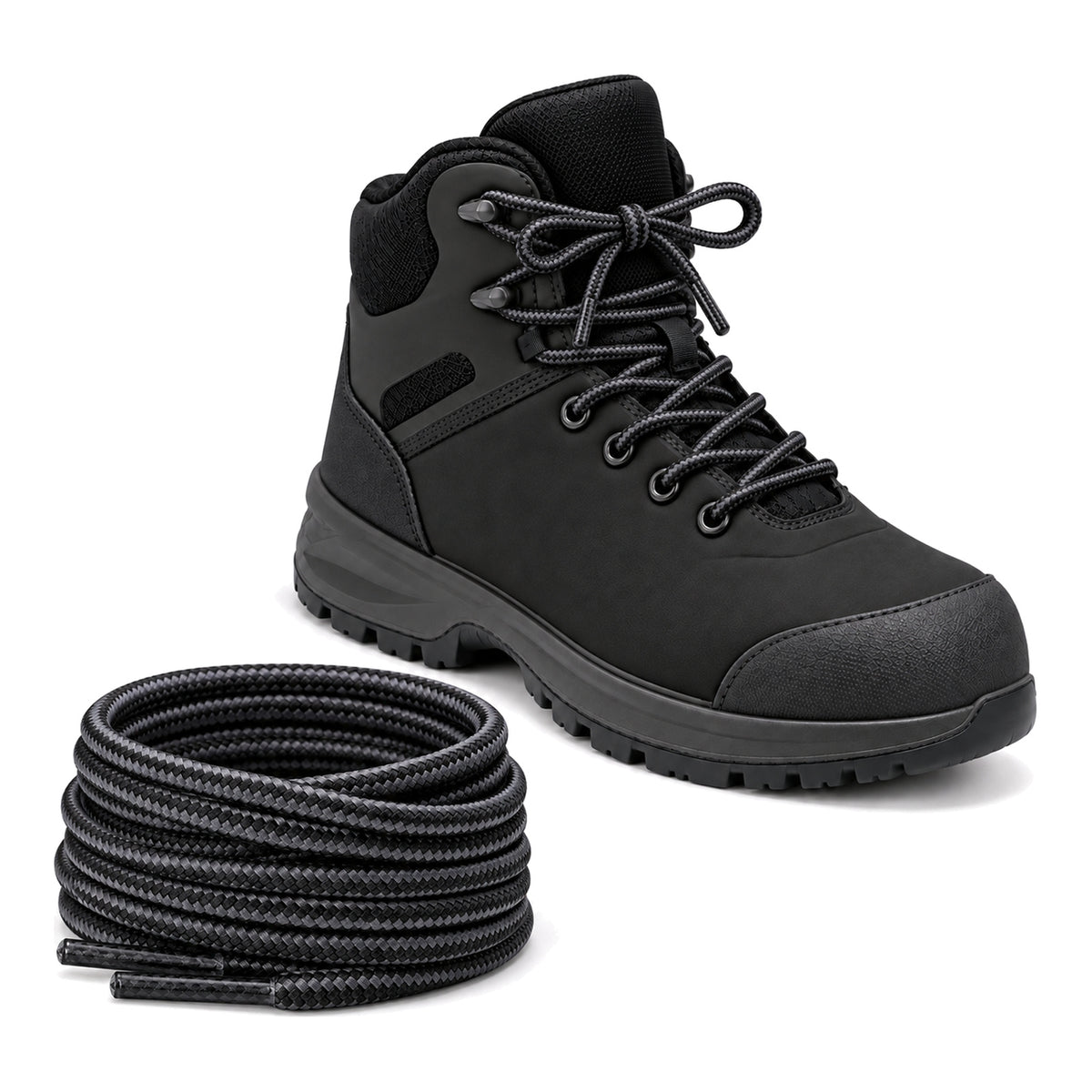 Noir gris – lacets randonnee noir gris 03 chaussure noir