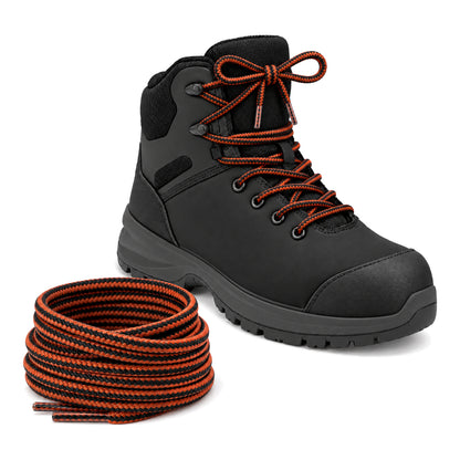 Orange noir – lacets randonnee orange noir 02 chaussure noir