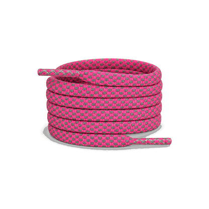 Rose vif néon – lacets reflechissant plat rose fluo 01 image principale