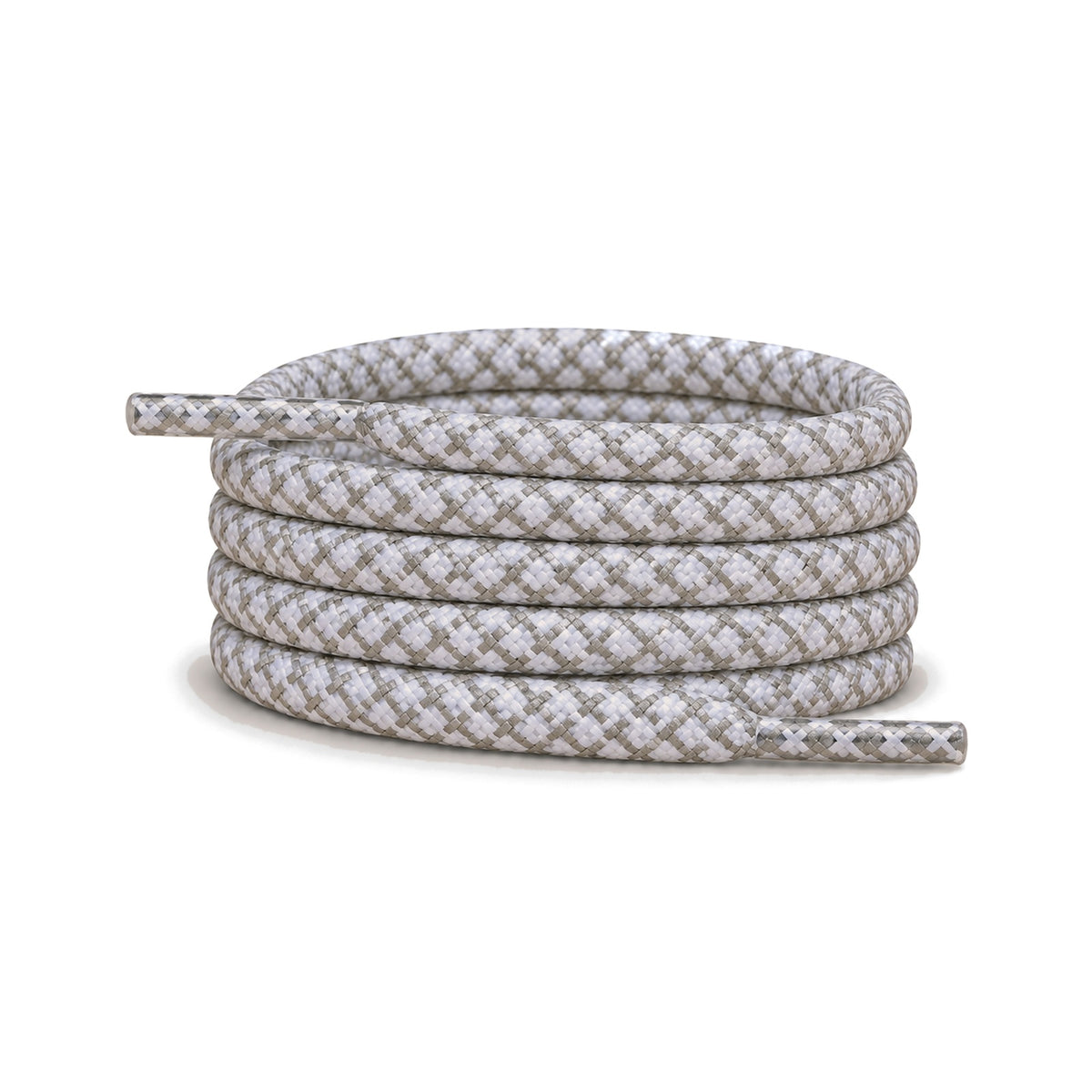 Blanc – lacets reflechissant rond blanc
