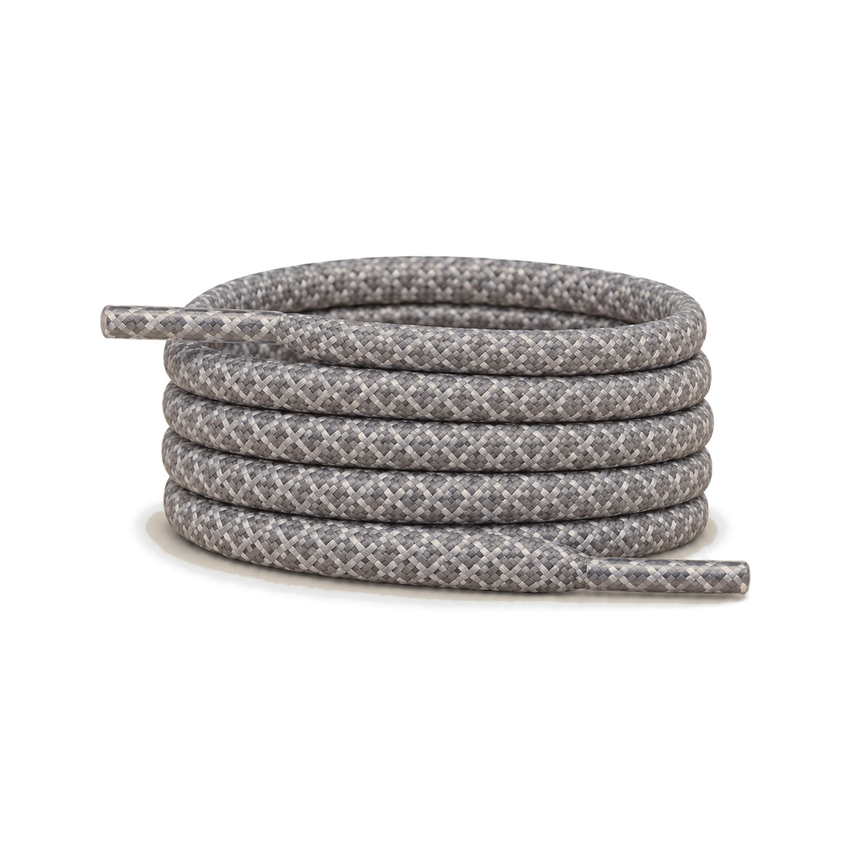 Gris – lacets reflechissant rond gris