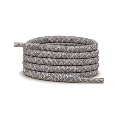 Gris – lacets reflechissant rond gris