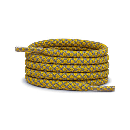 Jaune – lacets reflechissant rond jaune