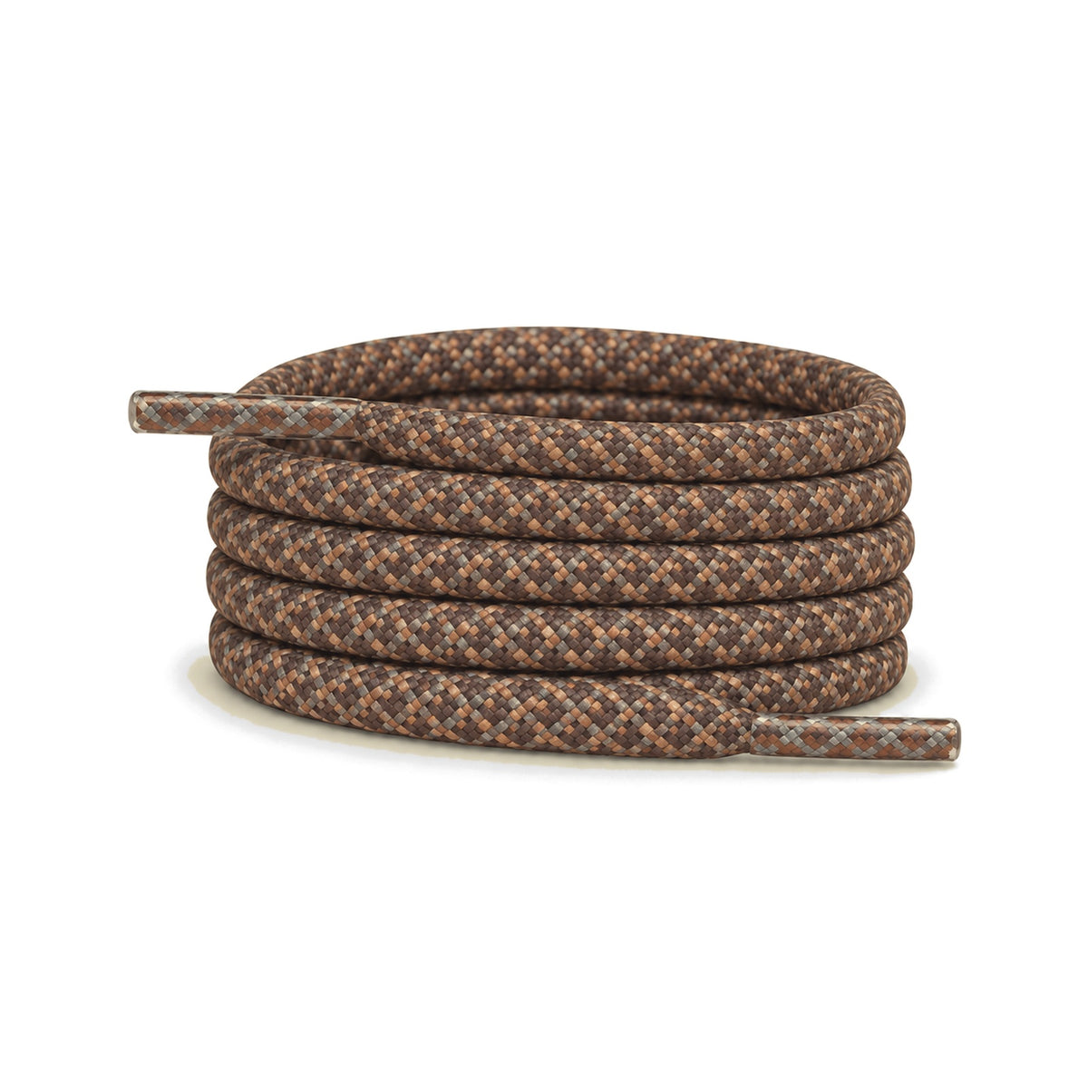 Marron clair – lacets reflechissant rond marron