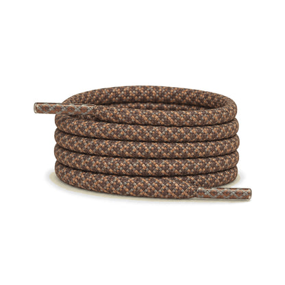 Marron clair – lacets reflechissant rond marron