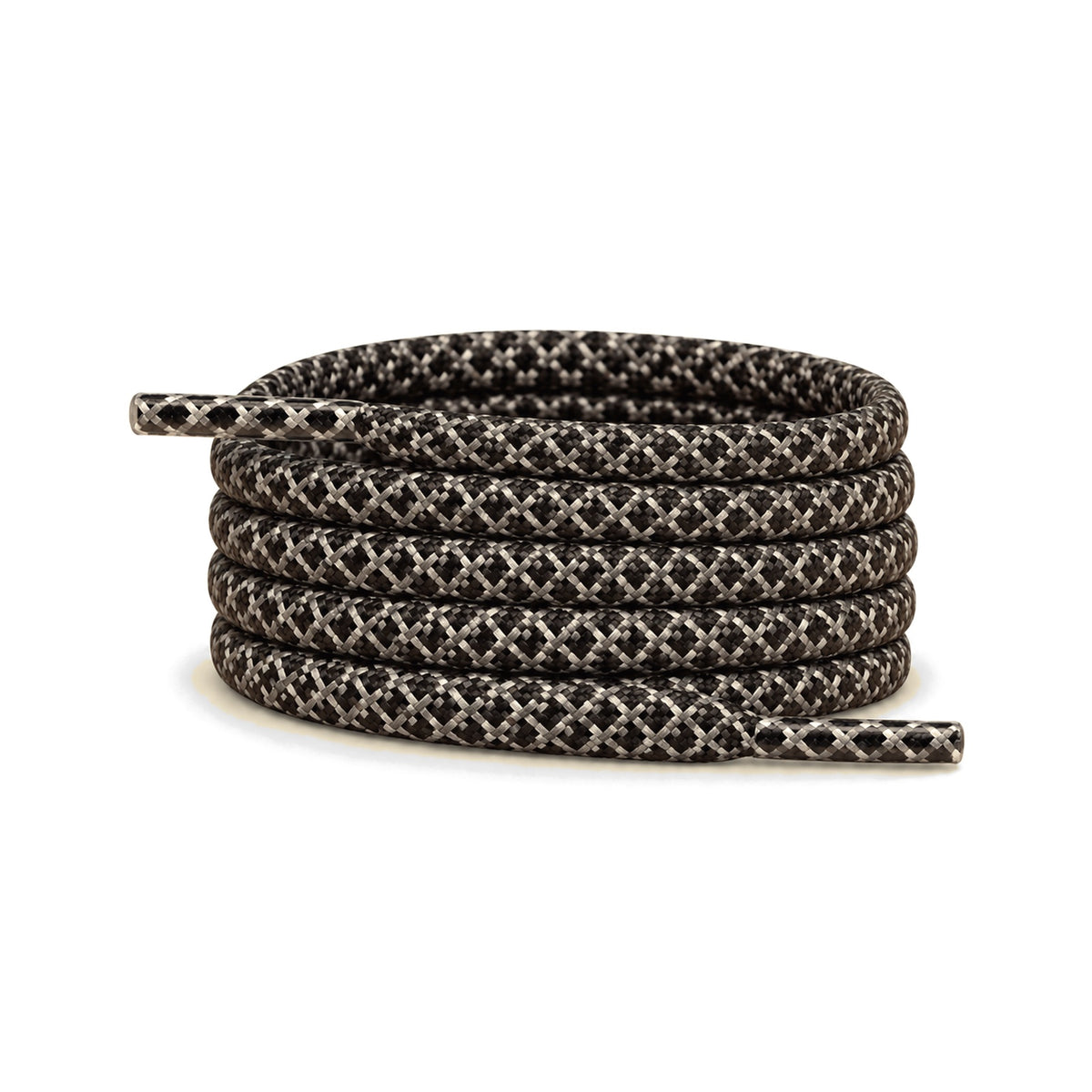 Noir – lacets reflechissant rond noir