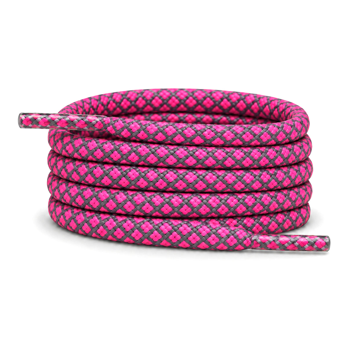 Rose vif néon – lacets reflechissant rond rose fluo 01 image principale