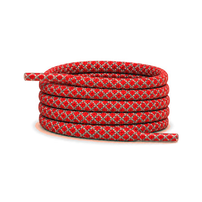 Rouge – lacets reflechissant rond rouge