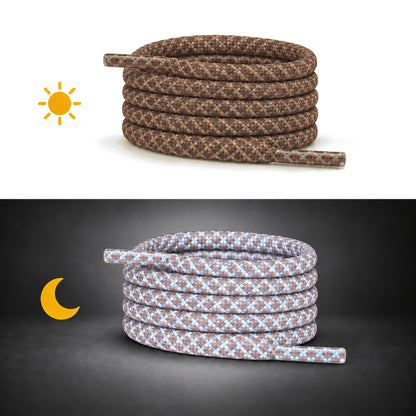 Marron clair – lacets rond jour nuit 03 marron clair