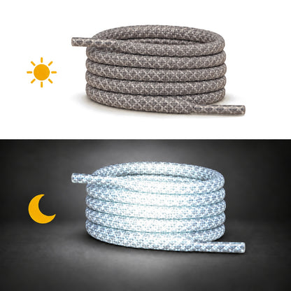 Gris – lacets rond jour nuit 05 gris