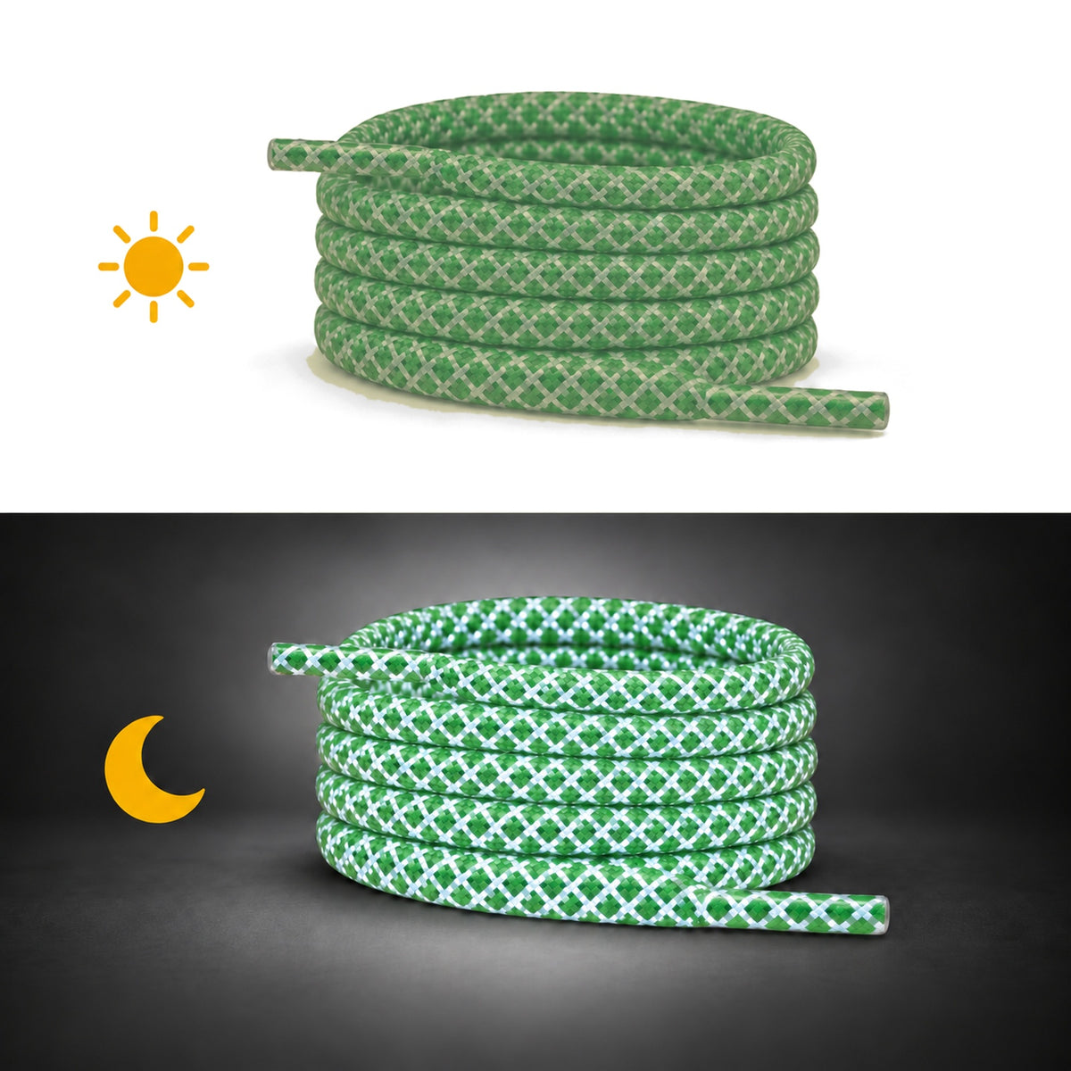 Vert foncé – lacets rond jour nuit 06 vert