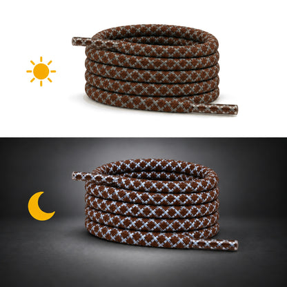 Marron – lacets rond jour nuit 13 marron