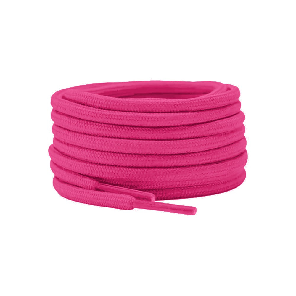 Rose vif – lacets rond rose