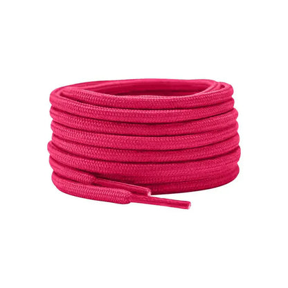 lacets ronds rose vif