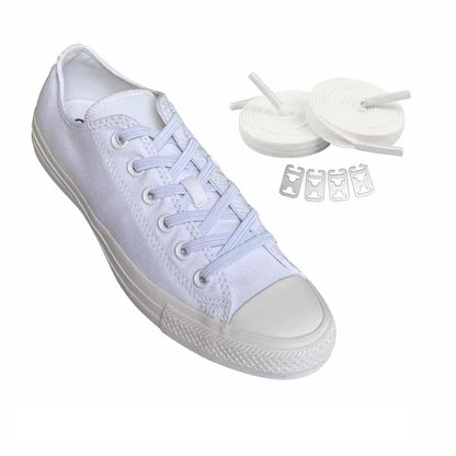 lacets sans nouer blanc