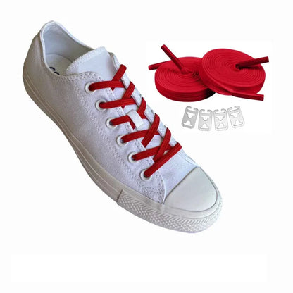 lacets sans nouer rouge