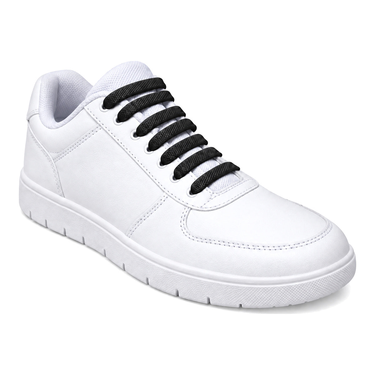 Noir – silicone lacets noir 02 sur chaussure