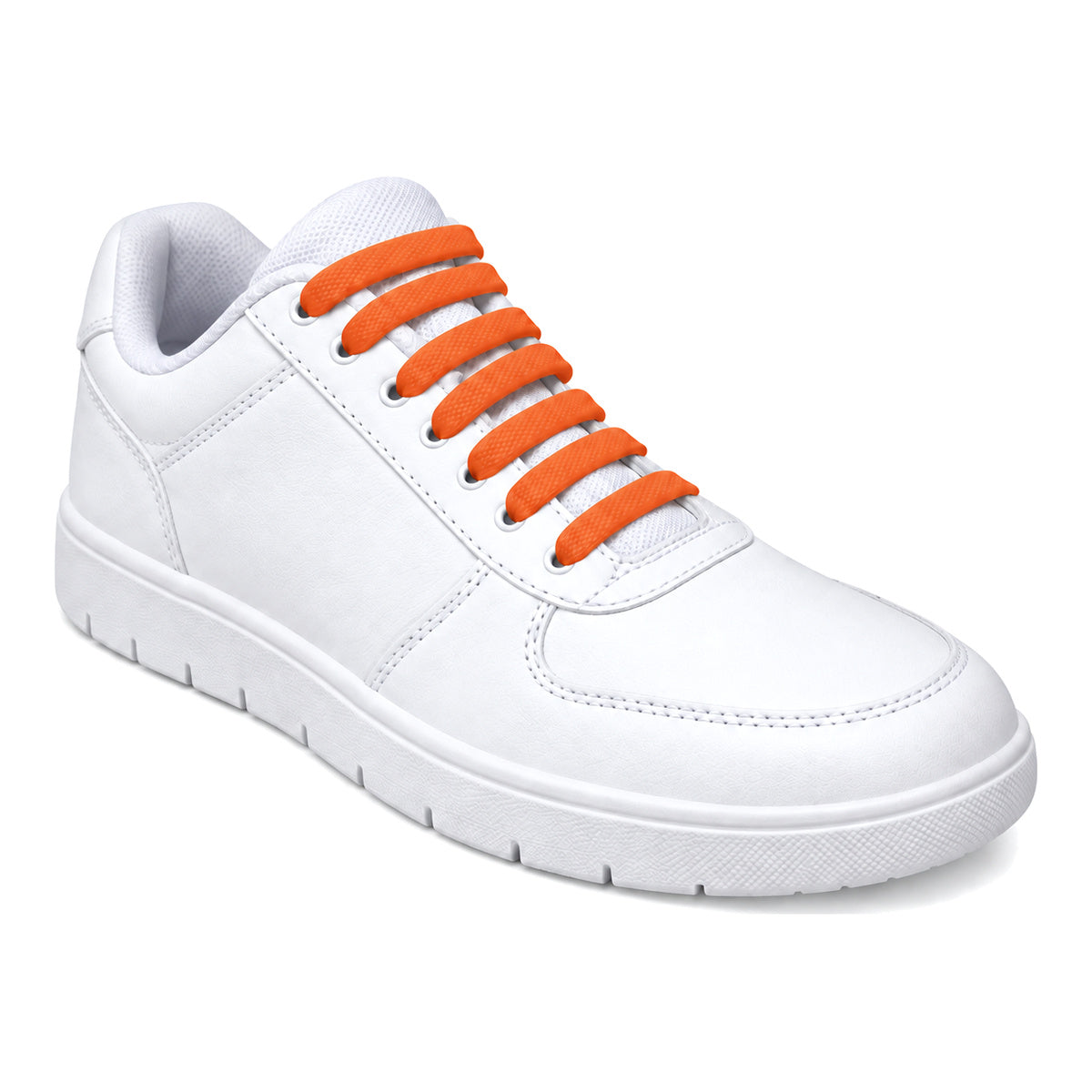 Orange – silicone lacets orange 02 sur chaussure